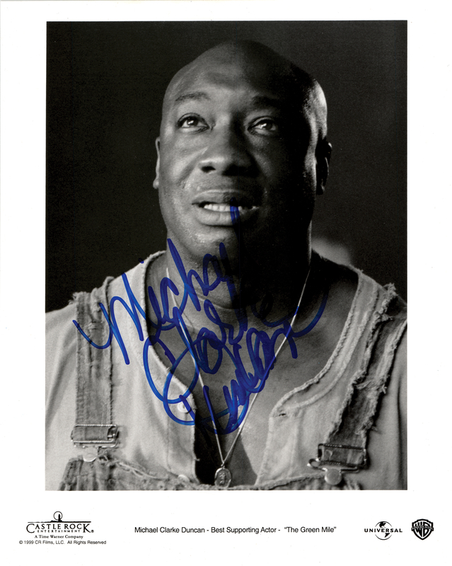 Lot 607 Michael Clarke Duncan Signed Photograph