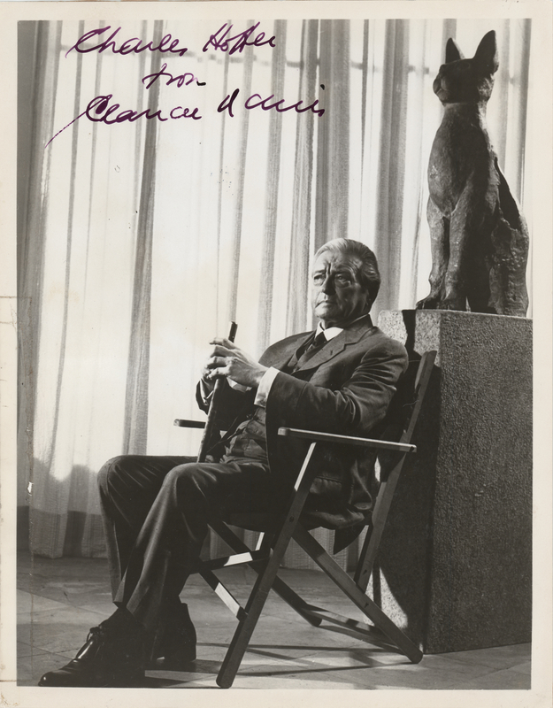 Lot 654 Claude Rains Signed Photograph
