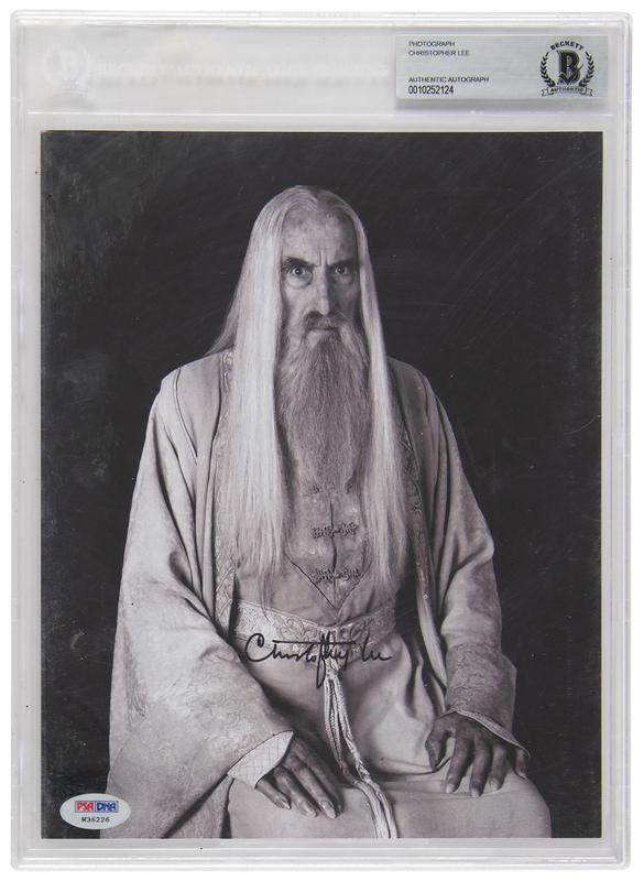 Lot 632 Christopher Lee Signed Photograph as Saruman