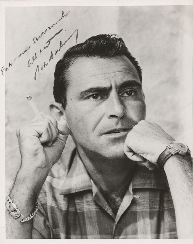 Lot 662 Rod Serling Signed Photograph