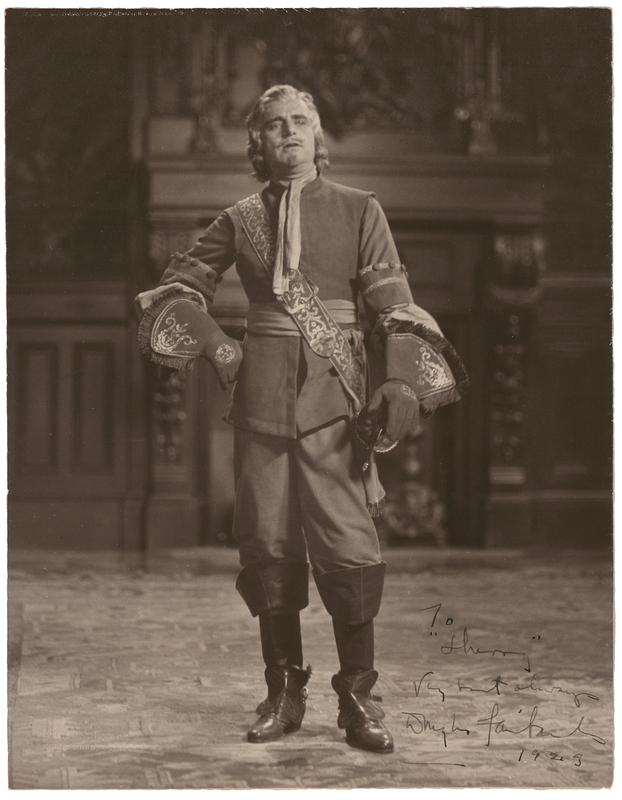 Lot 609 Douglas Fairbanks Signed Oversized Photograph