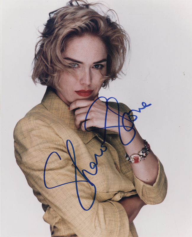 Lot 666 Sharon Stone Signed Photograph