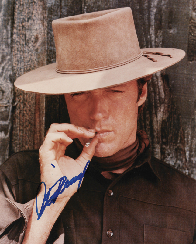 Lot 608 Clint Eastwood Signed Photograph