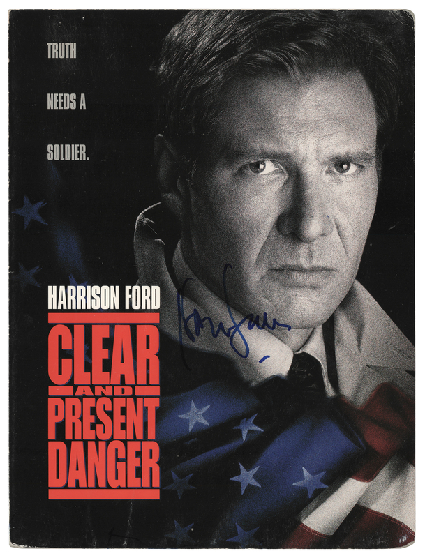 Lot 611 Harrison Ford Signed Promotional Movie Booklet