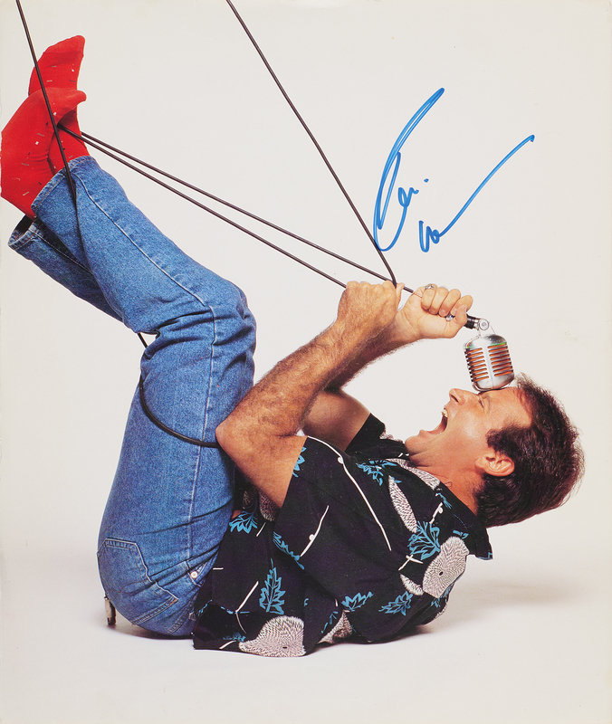 Lot 675 Robin Williams Signed Oversized Photograph