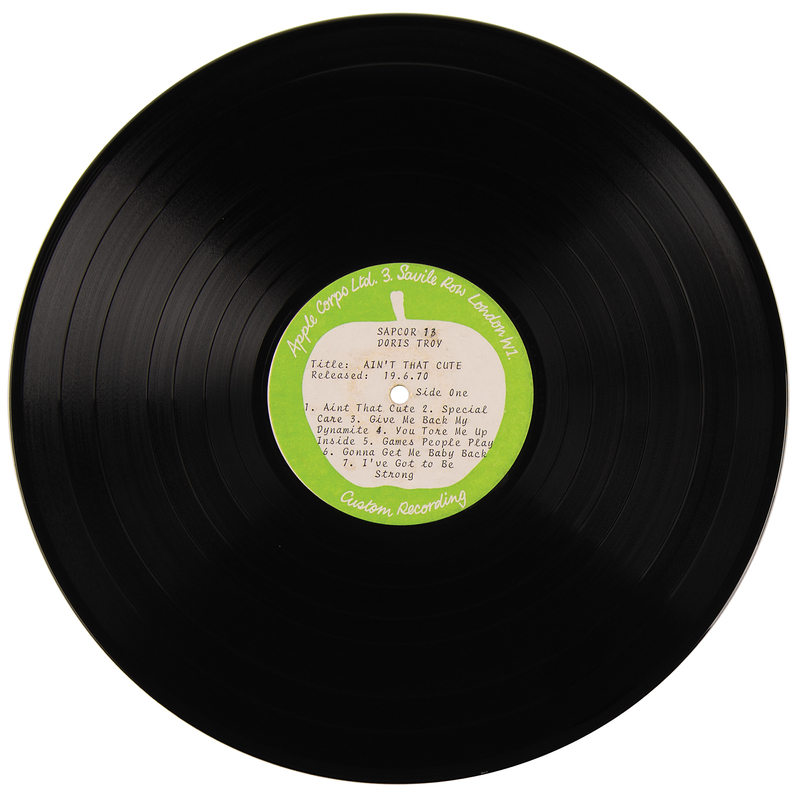 Lot 556 Beatles: Doris Troy Apple Records Stereo Test Pressing for Her 