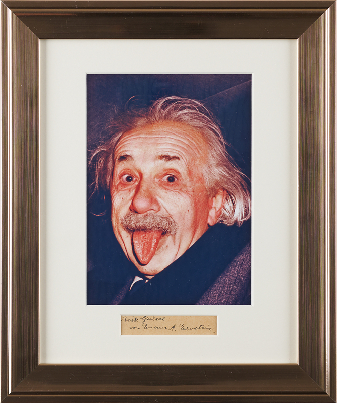 Lot 254 Albert Einstein Signature