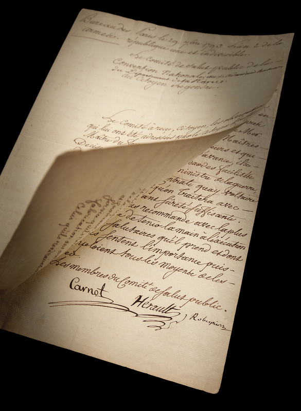 Lot 157 Maximilien Robespierre Document Signed - The Committee of Public Safety Directs Resources 