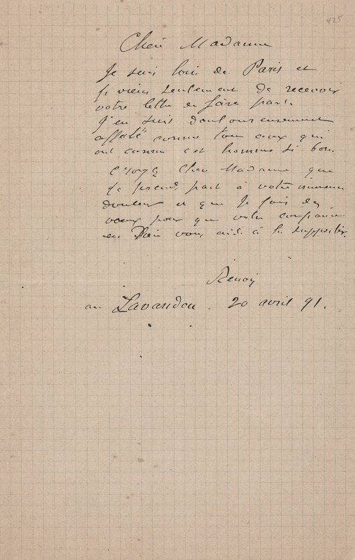 Lot 447 Pierre-Auguste Renoir Autograph Letter Signed: 