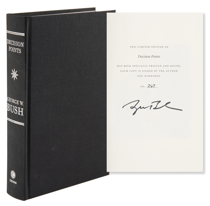 Lot 124 George W. Bush Signed Book - Decision Points (Limited Edition)
