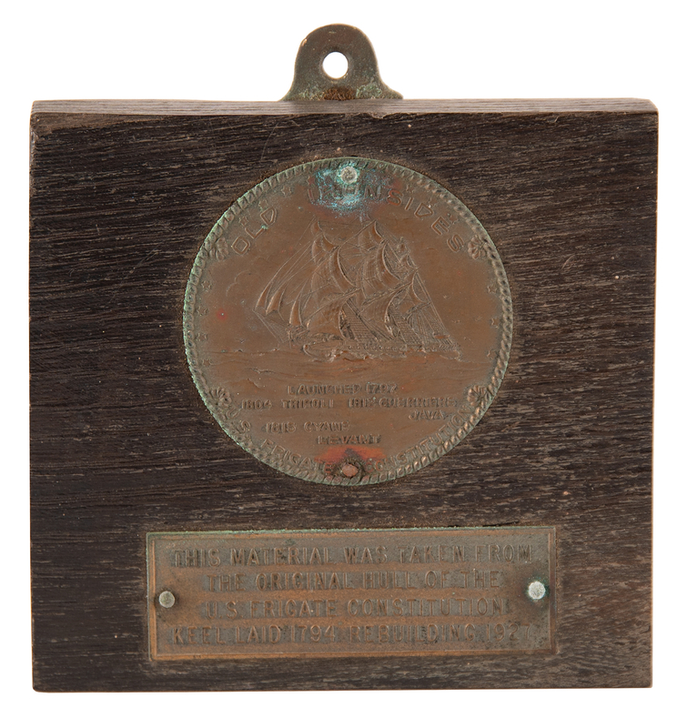 Lot 326 USS Constitution 1927 Restoration Hull Wood