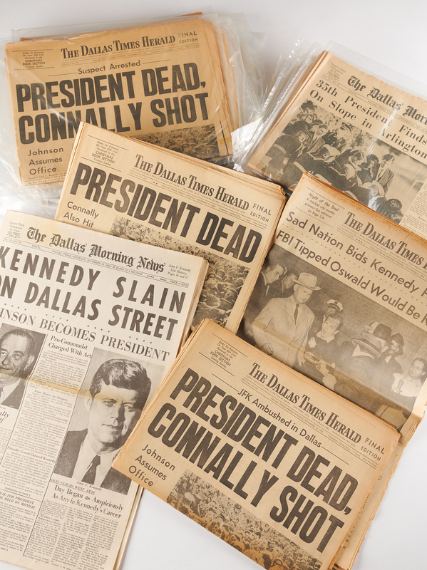 Lot 87 Kennedy Assassination: Dallas Newspaper Collection (November 22–25, 1963)