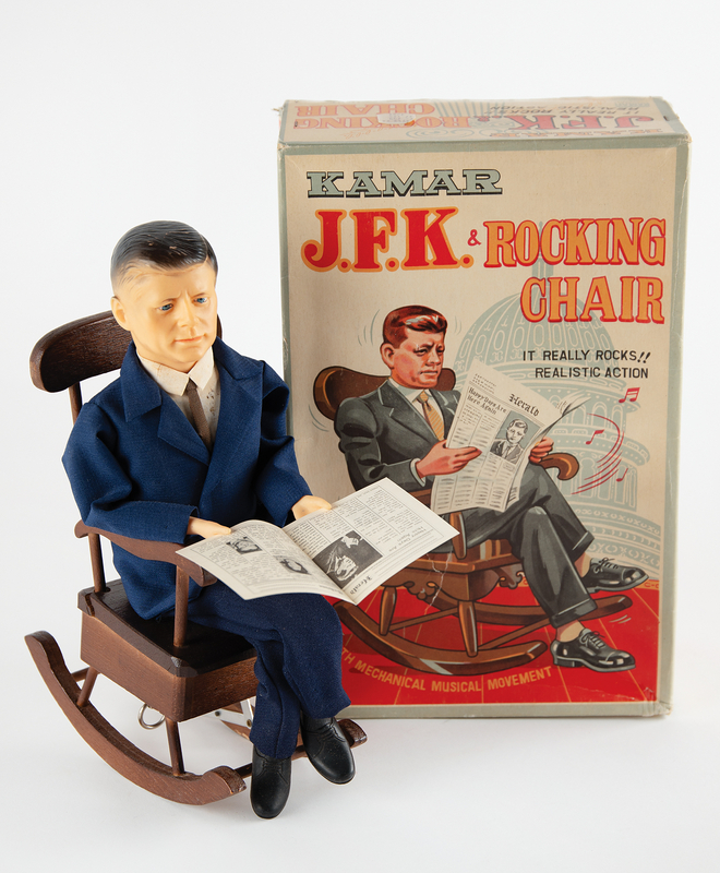 Lot 85 John F. Kennedy Vintage 'JFK & Rocking Chair' Toy (Kamar, 1963)