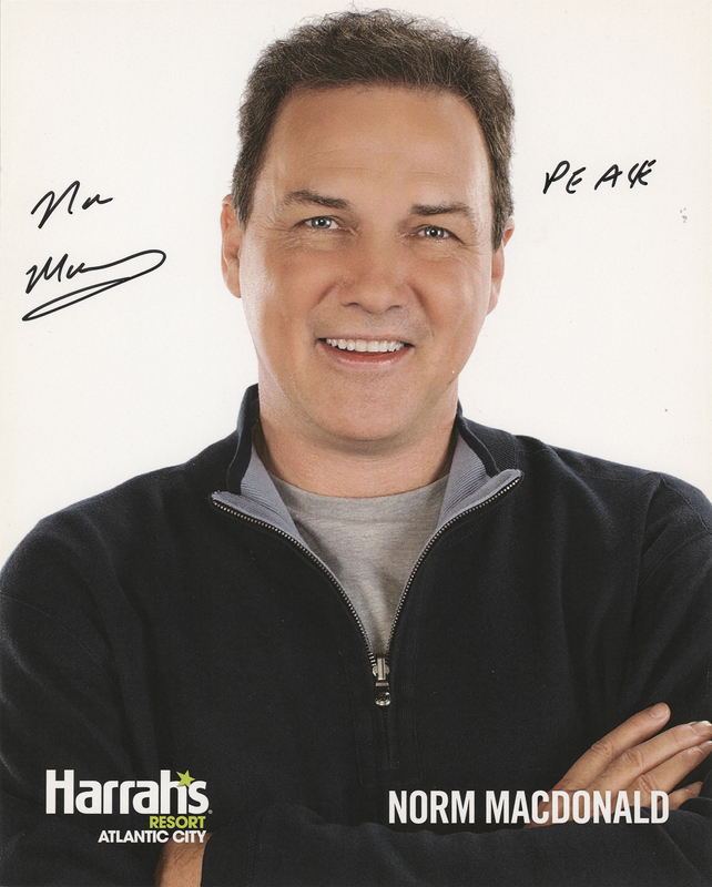 Lot 637 Norm McDonald Signed Photograph
