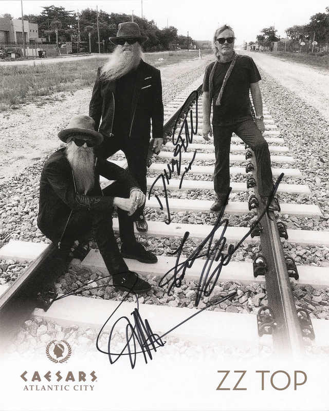 Lot 586 ZZ Top Signed Photograph