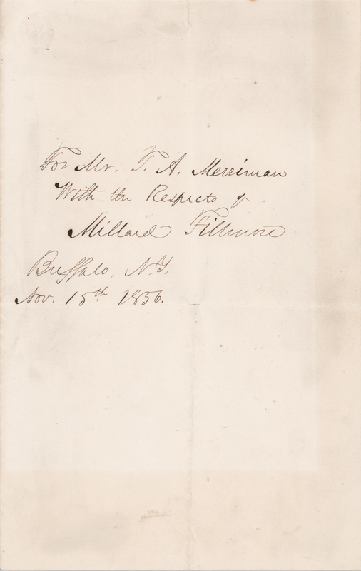 Lot 37 Millard Fillmore Signature
