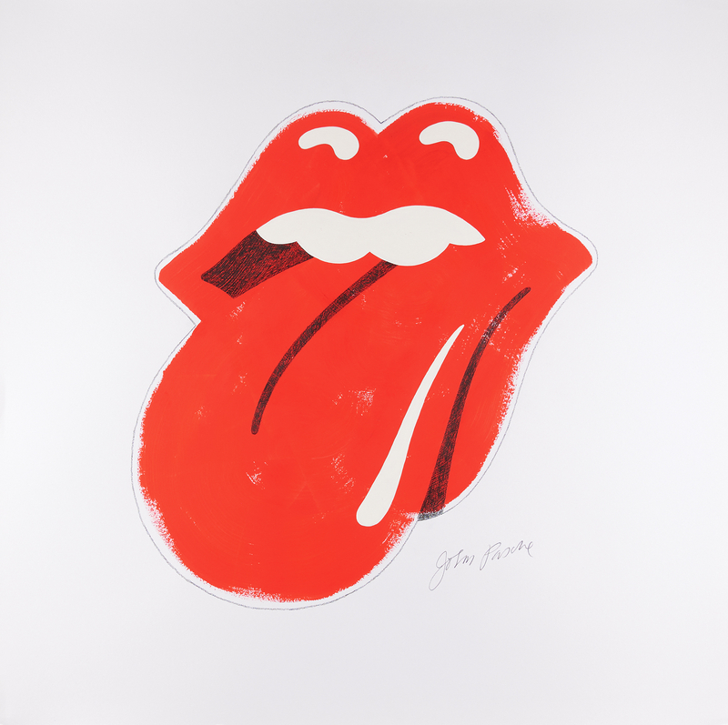 Lot 536 Rolling Stones: John Pasche Original 'Tongue and Lips' Logo Artwork
