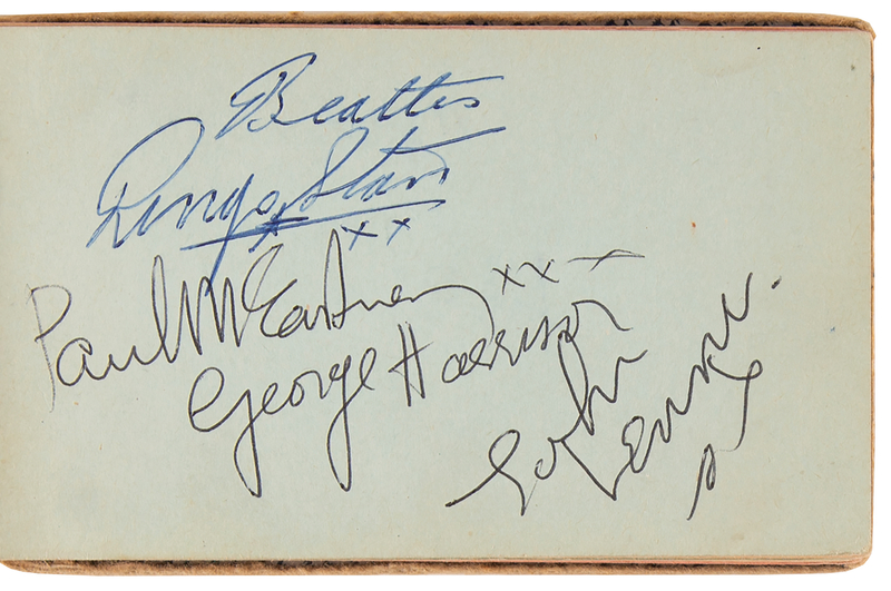 Lot 526 Beatles Signatures - Obtained at the Granada Theatre in Tooting (June 1, 1963)