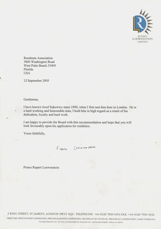 Lot 574 Rolling Stones: Rupert Loewenstein Typed Letter Signed