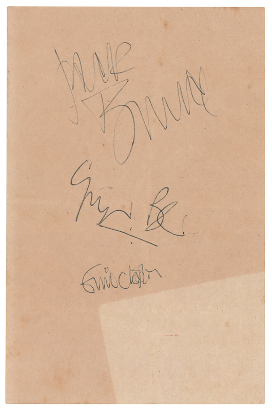 Lot 530 Cream Signed 'Supreme Ballroom' Handbill (July 15, 1967)