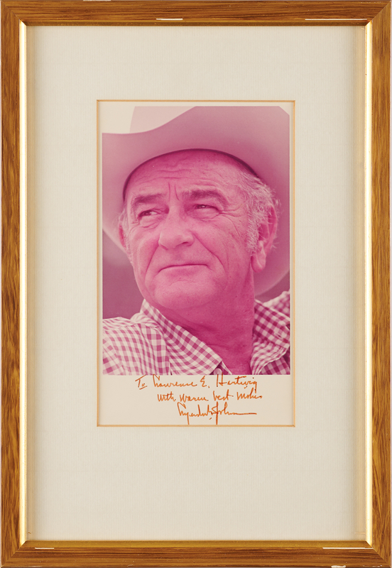 Lot 94 Lyndon B. Johnson Signed Photograph