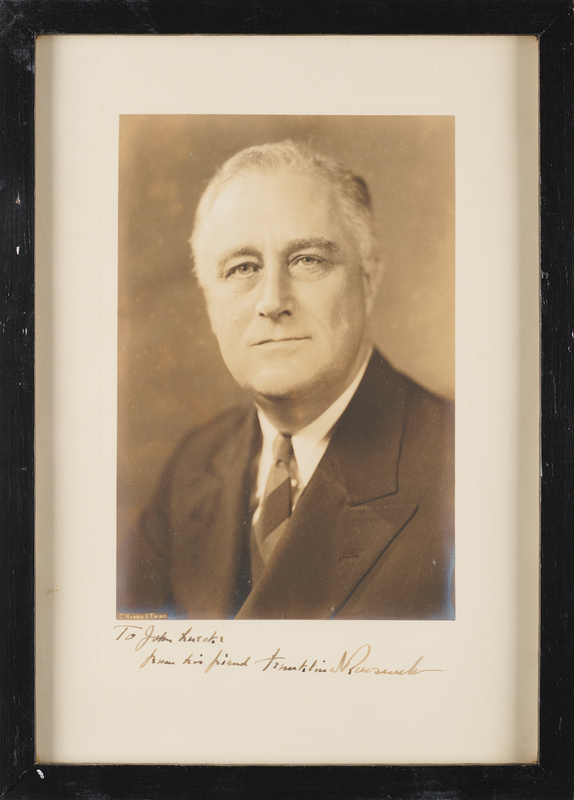Lot 60 Franklin D. Roosevelt Oversized Signed Photograph