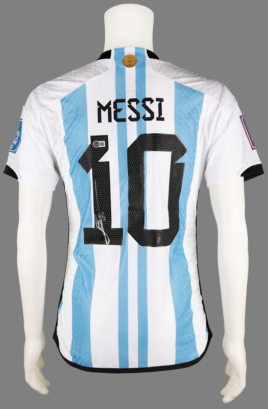 Lot 691 Lionel Messi Signed Argentina Soccer Jersey