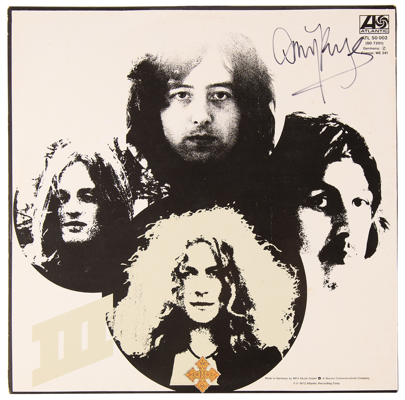 Lot 568 Led Zeppelin: Jimmy Page Signed Album - Led Zeppelin lll