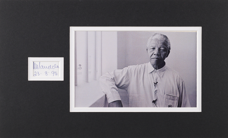 Lot 228 Nelson Mandela Signature