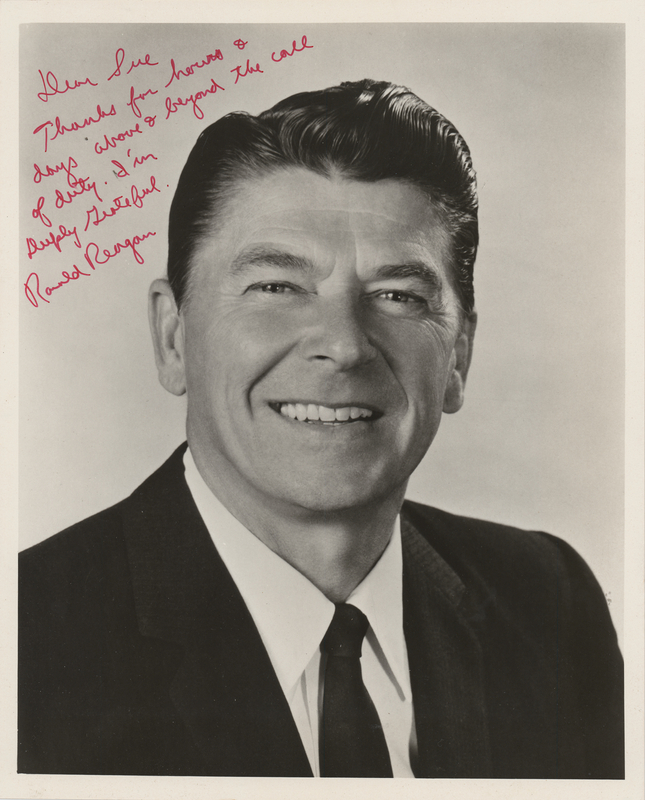 Lot 108 Ronald Reagan Signed Photograph