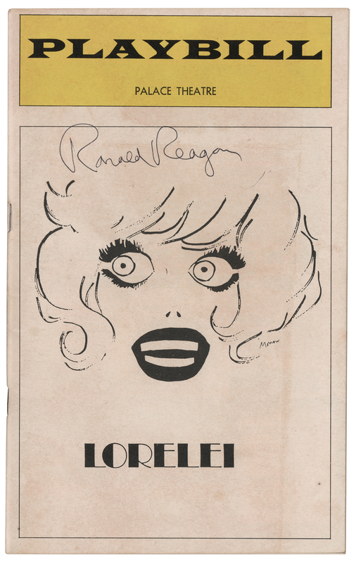 Lot 111 Ronald Reagan Signed Playbill