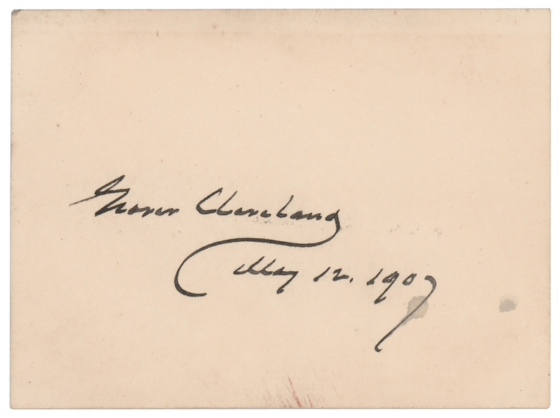 Lot 49 Grover Cleveland Signature