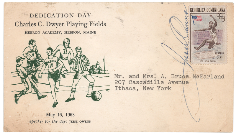 Lot 693 Jesse Owens Signed Commemorative Cover
