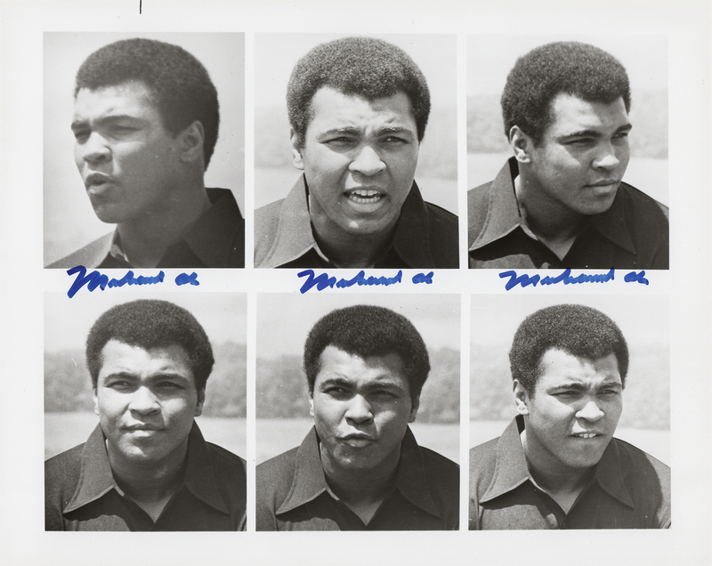 Lot 681 Muhammad Ali Triple-Signed Photograph