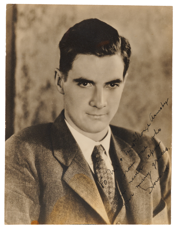 Lot 232 Howard Hughes Signed Photograph to George Armsby, a Fellow Film and Aviation Executive