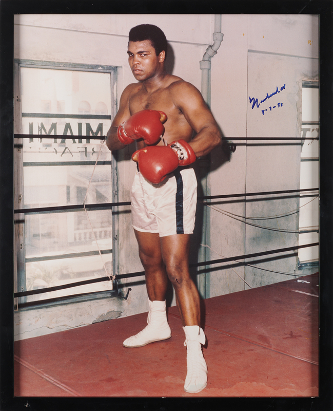 Lot 682 Muhammad Ali Signed Oversized Photograph
