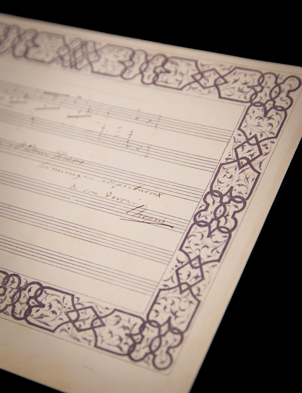 Lot 523 Frederic Chopin Autograph Musical Quotation Signed from the Polish Song 'Wiosna (Spring)'