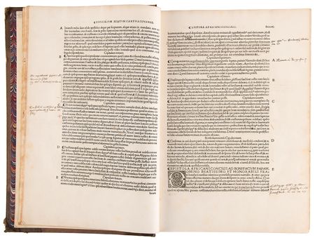 Lot #189 Thomas Cranmer's Heavily Annotated Religious Book - Quatuor conciliorum generalium [The Four General Church Councils] (1524) - Representing His Scholarly Approach to the English Reformation - Image 5
