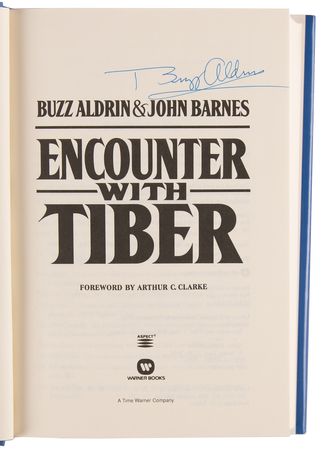 Lot #384 Buzz Aldrin Signed Book - Encounter with Tiber - Image 4