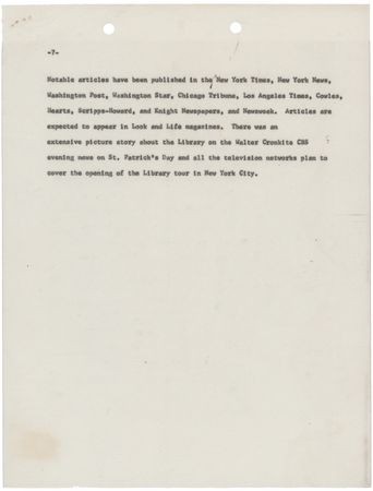 Lot #144 Robert F. Kennedy Typed Letter Signed and Draft Memorandum for the Proposed John Fitzgerald Kennedy Library - Image 8