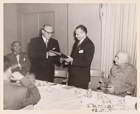 Lot #253. Albert Einstein Signed Photograph to a Member of the Intergovernmental Refugee Commission