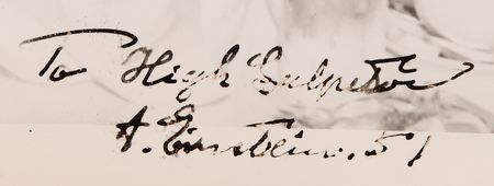 Lot #253 Albert Einstein Signed Photograph to a Member of the Intergovernmental Refugee Commission - Image 2