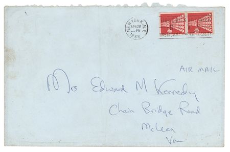 Lot #75 Jacqueline Kennedy Autograph Letter Signed to Joan Kennedy - Image 2