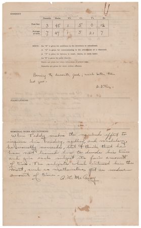 Lot #149 Ted Kennedy's Seventh Grade 'The Fessenden School' Report Card (1944) - Image 2