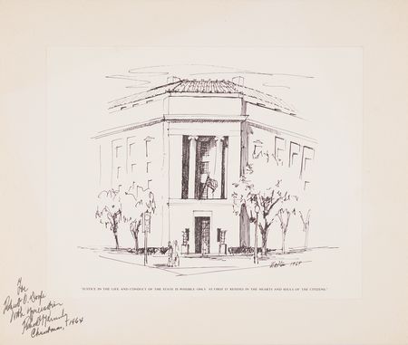 Lot #147 Robert F. Kennedy (2) Signed Items - Print and Booklet - Image 2