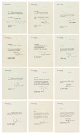 Lot #9 Harry S. Truman Archive of (27) Typed Letters Signed, Including (12) as President - Image 2