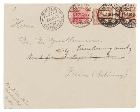 Lot #250 Albert Einstein Autograph Letter Signed to an Opponent Physicist: 