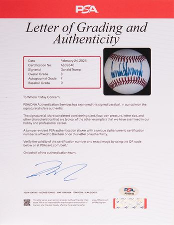 Lot #129 Donald Trump Signed Baseball - Image 2