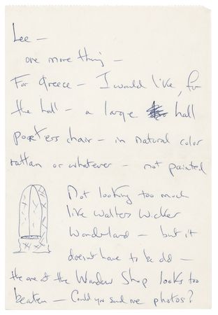 Lot #71 Jacqueline Kennedy Autograph Letter on the Interior Design of the 'Pink House,' Her Retreat on the Greek Isle of Skorpios - Image 2