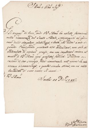 Lot #207 Pope Pius VII Letter Signed